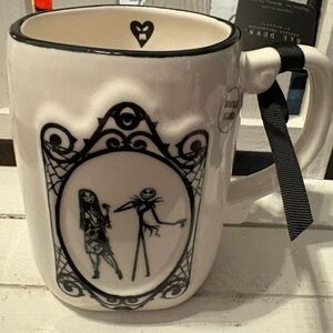 Rae Dunn Black and White Nightmare Before Christmas Halloween Mug